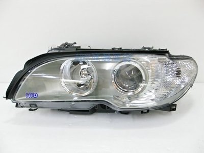 ~~ADT.車燈.車材~~寶馬BMW E46 2門 03 04 05 06 小改款 原廠型HID專用魚眼鍍鈦銀大燈一顆