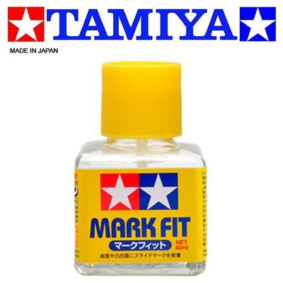 【eYe模型】TAMIYA MARK FIT 田宮 模型專用 貼紙 水貼專用接著劑 軟化劑 (40ml) 87102