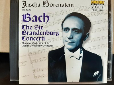 Horestein,J.S. Bach-The Six Brandenburg Concerti霍倫斯坦指揮演繹巴哈六首布蘭登堡協奏曲，2CD,如新。