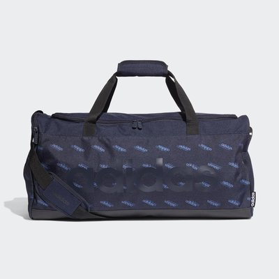 【豬豬老闆】ADIDAS LOGO 藍色 手提 手拿包 健身包 側背包 旅遊包 旅行袋 FL3653