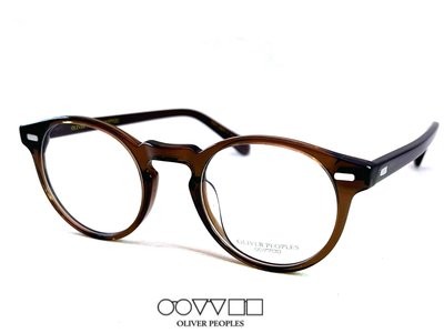 【本閣】Oliver Peoples OMAIEL OV5186 復古手工光學眼鏡大圓框透明茶色moscot TVR