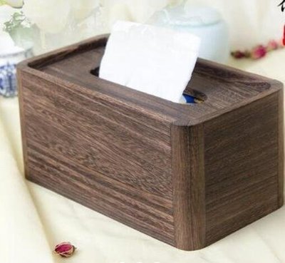 好品質 天然桐木木頭製 客廳房間衛生紙盒盒子紙巾盒面紙盒 f65