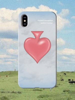 甜美3c配件~Conception原創設計粉色桃心情侶小眾手機殼適用于蘋果xsiPhone11
