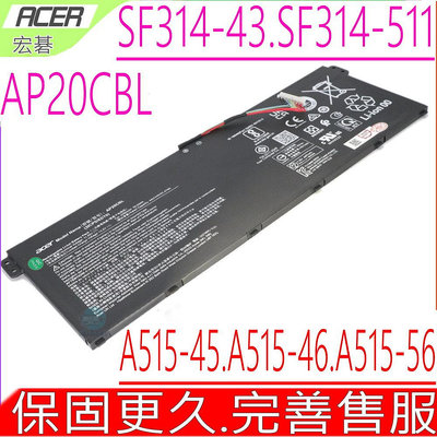ACER AP20CBL 電池(原裝)宏碁 ASPIRE SF314-43，SF314-511，A515-45，A515-46，A515-56，AV15-51
