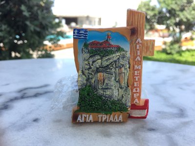 希臘帶回 梅提歐拉 METEORA 天空之城 1 吸鐵 磁鐵 冰箱貼 紀念品 收藏