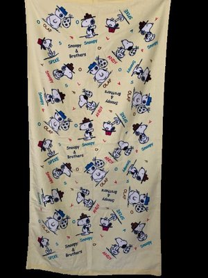 [現貨]史努比 浴巾 Snoopy家族 奧拉夫 Olaf  花生漫畫 沙灘巾 潮流復古運動 健身巾 可愛 生日 交換禮物