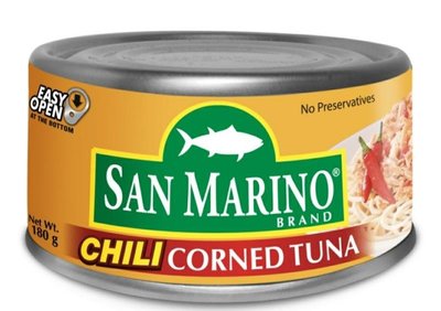 SAN MARINO CHILI CORNED TUNA  辣味 鮪魚/1瓶/180g