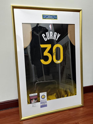 Stephen Curry 球員版 城市版 親筆簽名球衣