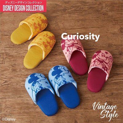 【Curiosity】日本 DISNEY 迪士尼米奇 兒童軟布室內拖鞋(19cm) 兩色任選 $160↘$109
