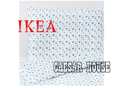 ╭☆凱斯小舖☆╮【IKEA】 GULSPARV 小藍莓嬰兒被套 / 枕頭套, 棉質 110x125/絕版限量3