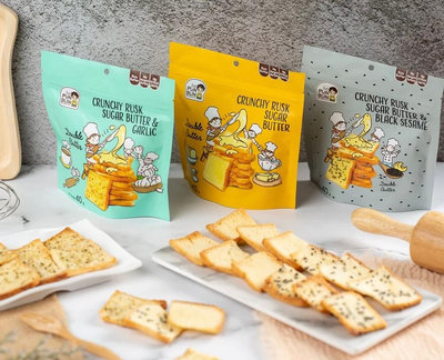 [全館免運] 泰國品牌🇹🇭外銷日本🇯🇵暖武里20年獨家食譜PunBun 大蒜麵包餅乾