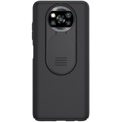 適用小米POCO X3 NFC手機殼小米Poco X3 Pro鏡頭滑蓋套黑鏡手機殼 手機套 手機保護套