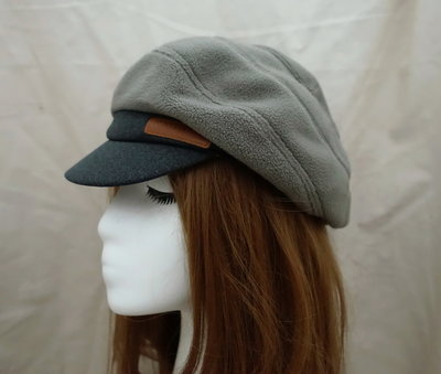 澳洲戶外用品專賣 Fleece 女款 畫家帽 造型扁帽 貝雷帽 燈籠帽 加厚 絨毛 豆綠色 頭圍56公分