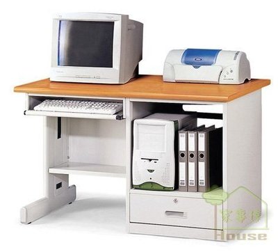 [ 家事達 ] OA-243-3 木紋桌面全套式電腦桌(120*70*74cm) 特價  -限送中部