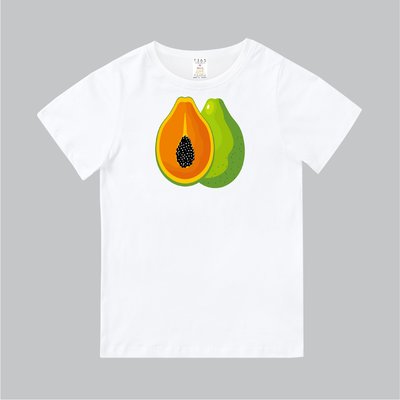 T365 MIT 親子裝 T恤 童裝 情侶裝 T-shirt 短T 水果 FRUIT 木瓜 papaya