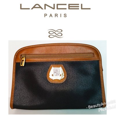 近新 Lancel 法國製 蘭姿 手拿包  手提包 隨身包 女包 宴會包428 一元起標中性款 男手包 有LV