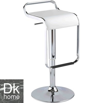 [DK家居]白色吧檯椅 氣壓高吧椅 吧台椅 高腳椅 洽談椅 現代簡約北歐風-SE57222240