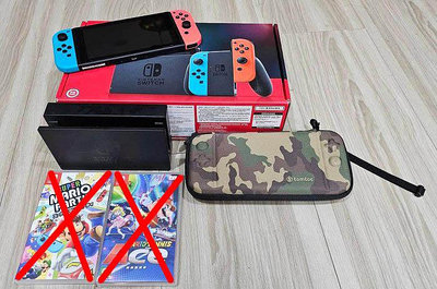 任天堂 Nintendo Switch 二手主機 紅藍 電力加強版 女用機 少玩 台灣公司貨 台北市 三重 可面交