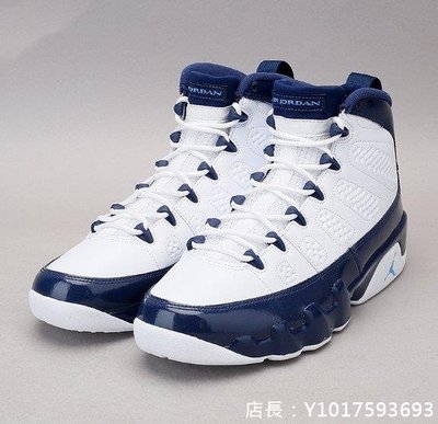 NIKE Air Jordan 9 UNC AJ9 復古 耐磨 高幫 白藍 運動 籃球鞋 302370-145 男鞋