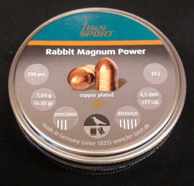 ((( 變色龍 ))) H&amp;N 4.5mm 鍍銅兔子彈 空氣槍用鉛彈 喇叭彈 德製