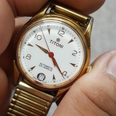 ＜軍錶＞TITONI 機械錶 罕見 極美品 SWISS ETA 瑞士錶