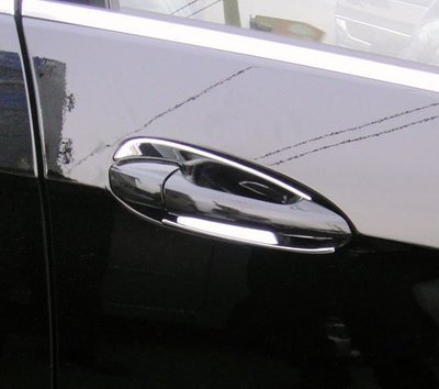 圓夢工廠 Benz 賓士 E W212 E350 E400 E500 E550 E63 鍍鉻銀 車門防刮門碗 內襯保護貼