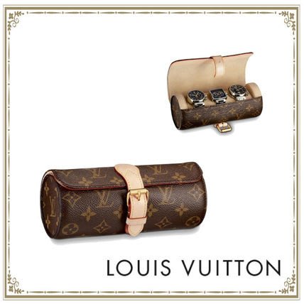 Louis Vuitton Monogram Canvas 3 Watch Case Roll - M47530 - With