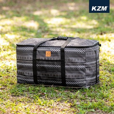 【綠色工場】KAZMI KZM 彩繪民族風裝備收納袋130L 收納箱 裝備袋(K20T3B003)