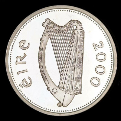 愛爾蘭千禧年紀念精制銀幣2000年【店主收藏】23304