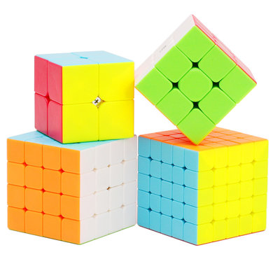 魔方魔術方塊大禮盒(2階+3階+4階+5階)