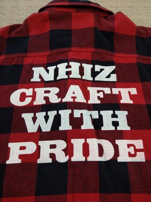NHIZ neighborhood 紅色格紋襯衫式外套