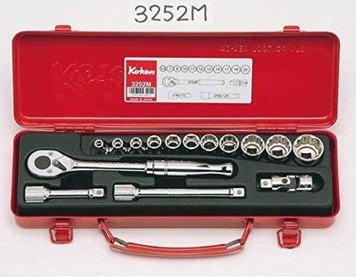 (下殺特價)koken / 3/8吋插座扳手組(15件)/ 3252m /日本製造