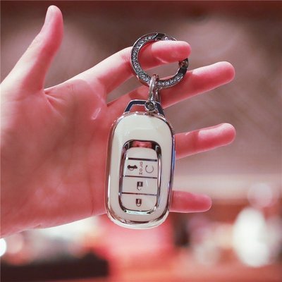 現貨熱銷-用於2022年本田思域 車鑰匙套Civic CRV Fit HRV Pilot Freed Odyssey 鑰