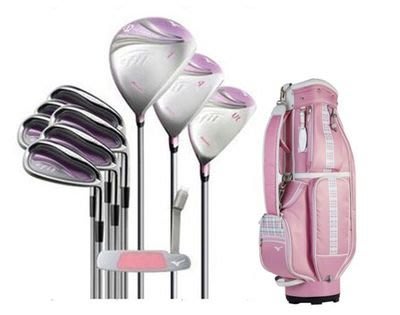 下殺-高爾夫球桿美津濃MIZUNO EFIL 粉色女士款高爾夫球桿 全套 套桿 高爾夫球具