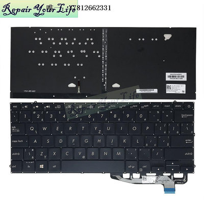電腦零件Asus華碩 Zenbook S13 UX391UA UX391FA UX391 背光鍵盤?CS筆電配件