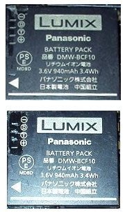 非仿品,英文標 Panasonic DMW-BCF10E BCF10 原廠相機鋰電池FX48FX65FX580FS6FS