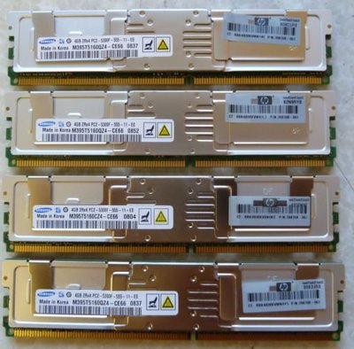三星原廠 4G DDR2 667 ECC PC2-5300F FB-DIMM FBD 伺服器記憶體