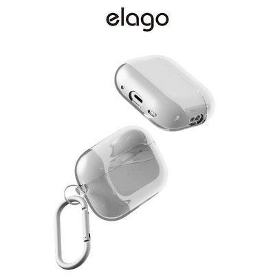 CICI百貨商城[elago] Airpods Pro 2 透明保護殼附鑰匙圈 (適用 Airpods Pro 2)