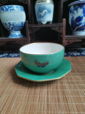 回流金標香蘭社日本進口香蘭社咖啡杯茶杯金標香蘭社骨瓷薄胎15286