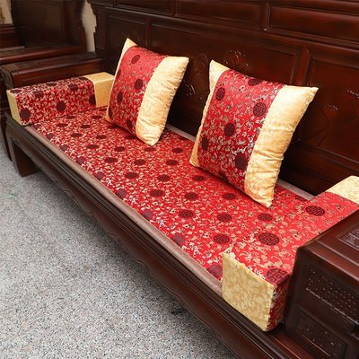 沙發套雙面紅木沙發坐墊中式羅漢床涼席墊實木家具木沙發坐墊套定做防滑時光裡雜貨鋪