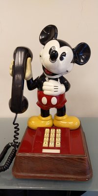 DISNEY 迪士尼 米老鼠 米奇 復古電話 古董電話 經典絕版