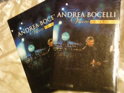 Andrea Bocelli安德烈波伽利Vivere Live in Tuscany托斯坎尼演唱會 莎拉布萊曼CD+DVD
