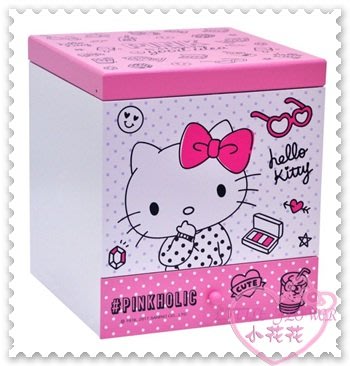 ♥小花花日本精品♥PINKHOLIC x Hello Kitty 美妝收納盒化妝鏡收納盒居家必備粉色12342402特價