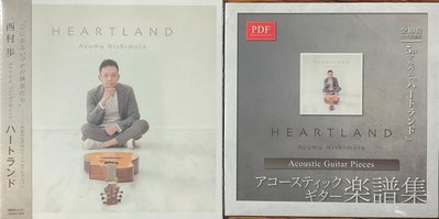 Fingerstyle指彈吉他音樂Ayumu Nishimura西村步(Heartland)CD+PDF樂譜日版全新未拆