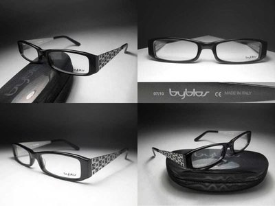 信義計劃 眼鏡 byblos 光學眼鏡 義大利製黑色膠框 彈簧鏡架 當季新款 男女皆適用 eyeglasses