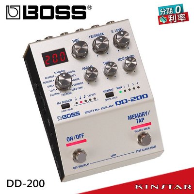 【金聲樂器】BOSS DD-200 Digital Delay 數位延遲效果器