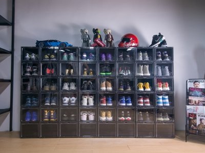 現貨|赤蟻球鞋收納盒 AJ籃球鞋鞋盒高端收藏展示鞋柜球鞋收藏鞋墻防潮