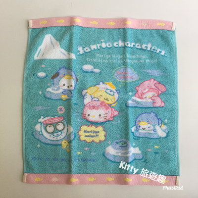 [Kitty 旅遊趣] Hello Kitty 毛巾 小方巾 凱蒂貓 三麗鷗大集合 冰系列 小毛巾