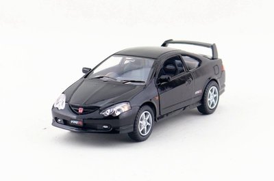 智冠仿真合金車模型兒童玩具回力車1:34 Honda 跑車 IntegraType-R 黑