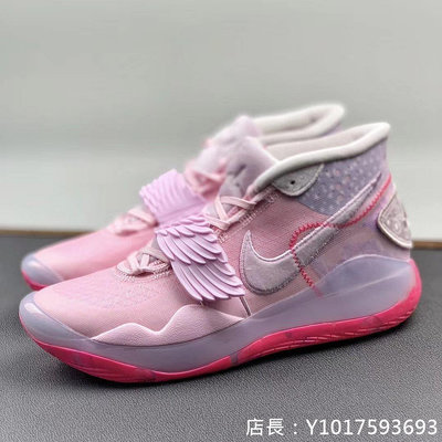 Nike Zoom KD 12 粉天使 乳癌  翅膀 戰靴 時尚 低筒 慢跑鞋 CT2744-900 男鞋公司級